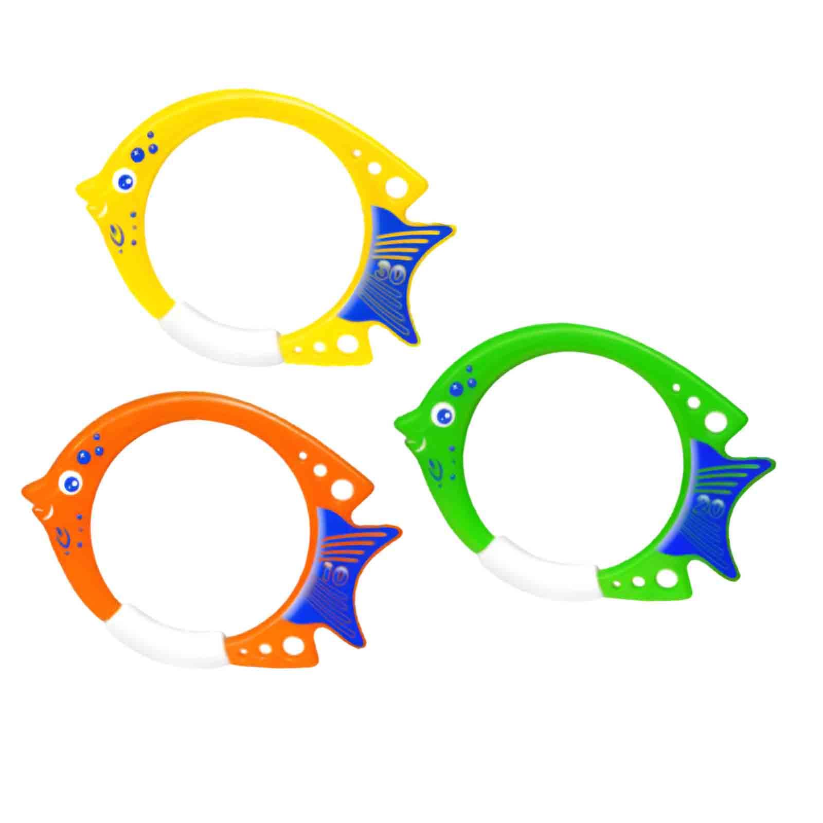 Aquatic Water Sports - 3 Pieces Fish Ring Toys Fun