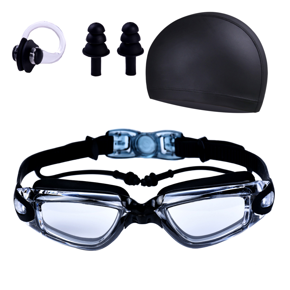 Aquatic Sports Cap - Adult Swimming Goggles, Waterproof, Fog-Proof, High-Definition