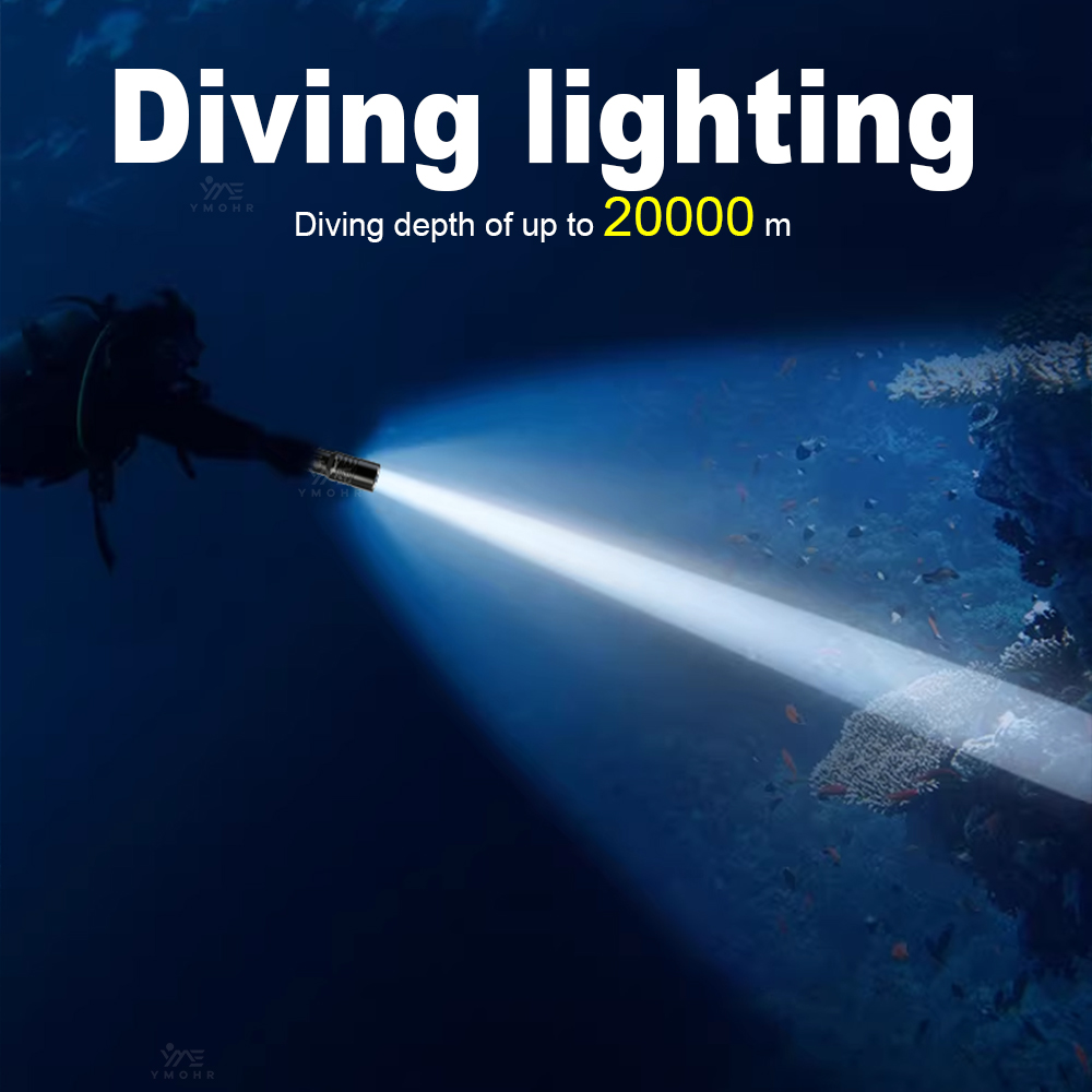 20000M Diving Flashlight Power - Underwater Flashlight 评论和价格