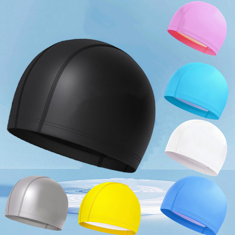 Waterproof PU Swimming Cap for - Aquatic Sports Cap 评论和价格
