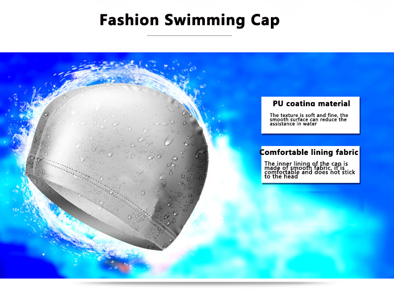 Waterproof PU Swimming Cap for - Aquatic Sports Cap 评论和价格