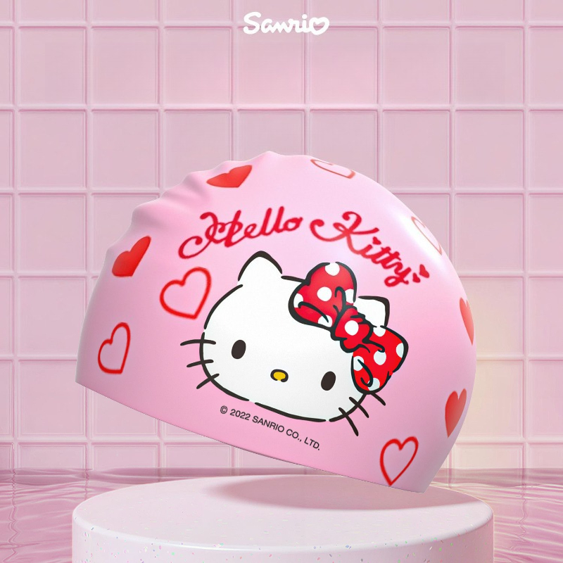 Anime Hello Kitty Cartoon Swim - Aquatic Sports Cap 评论和价格