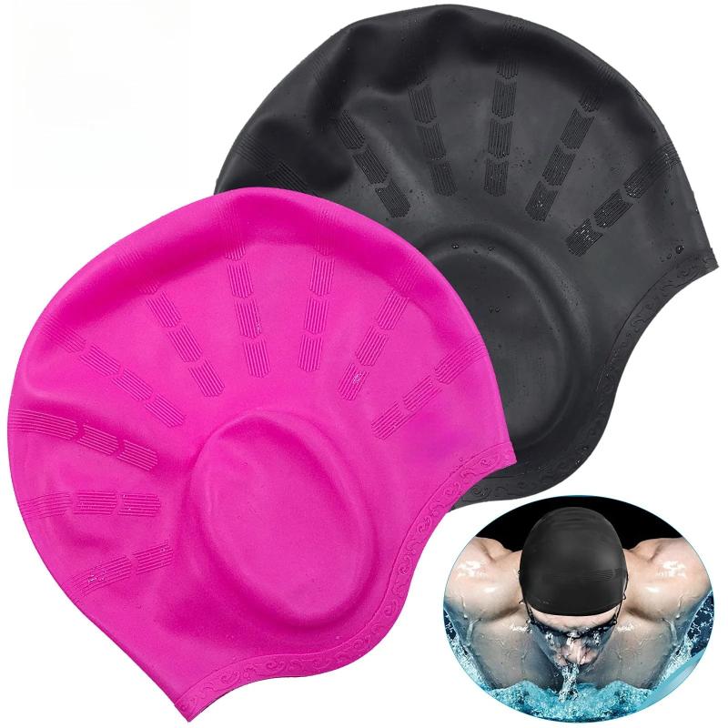 Large Silicone Swimming Cap wi - Aquatic Sports Cap 评论和价格