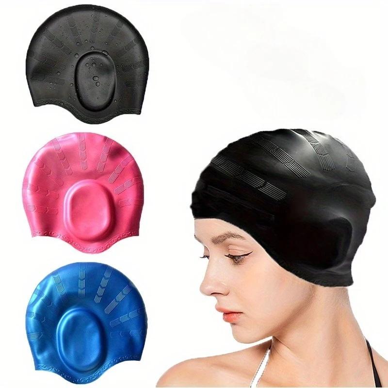 Large Silicone Swimming Cap wi - Aquatic Sports Cap 评论和价格