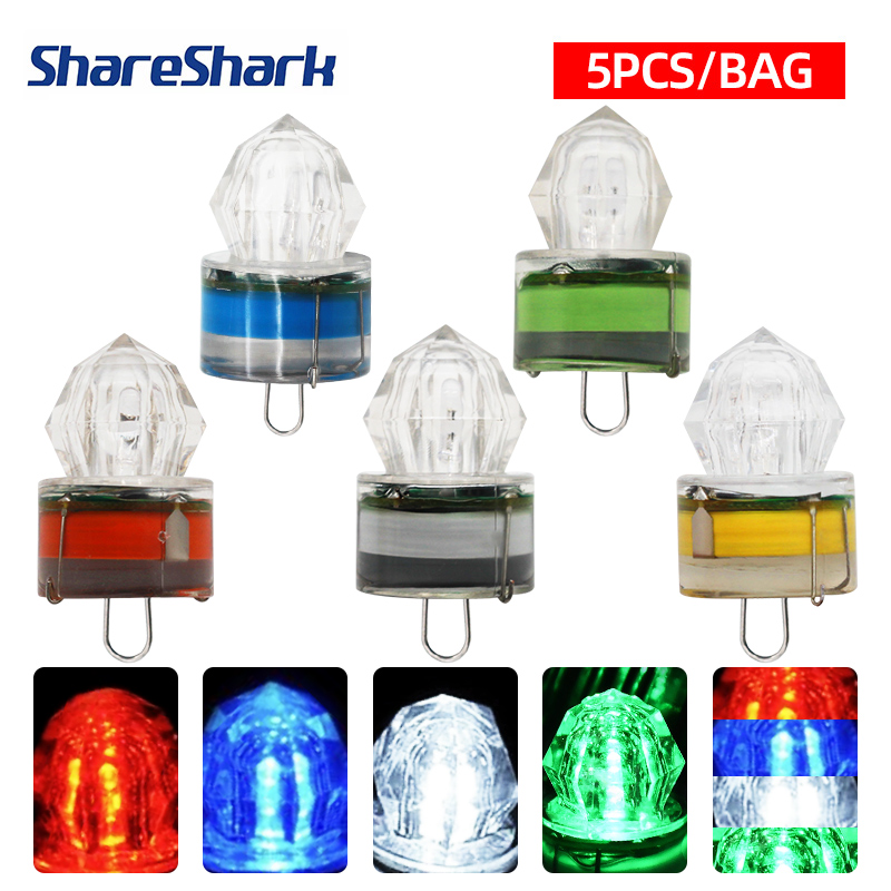 ShareShark 5pcs LED Fishing La - Underwater Flashlight 评论和价格
