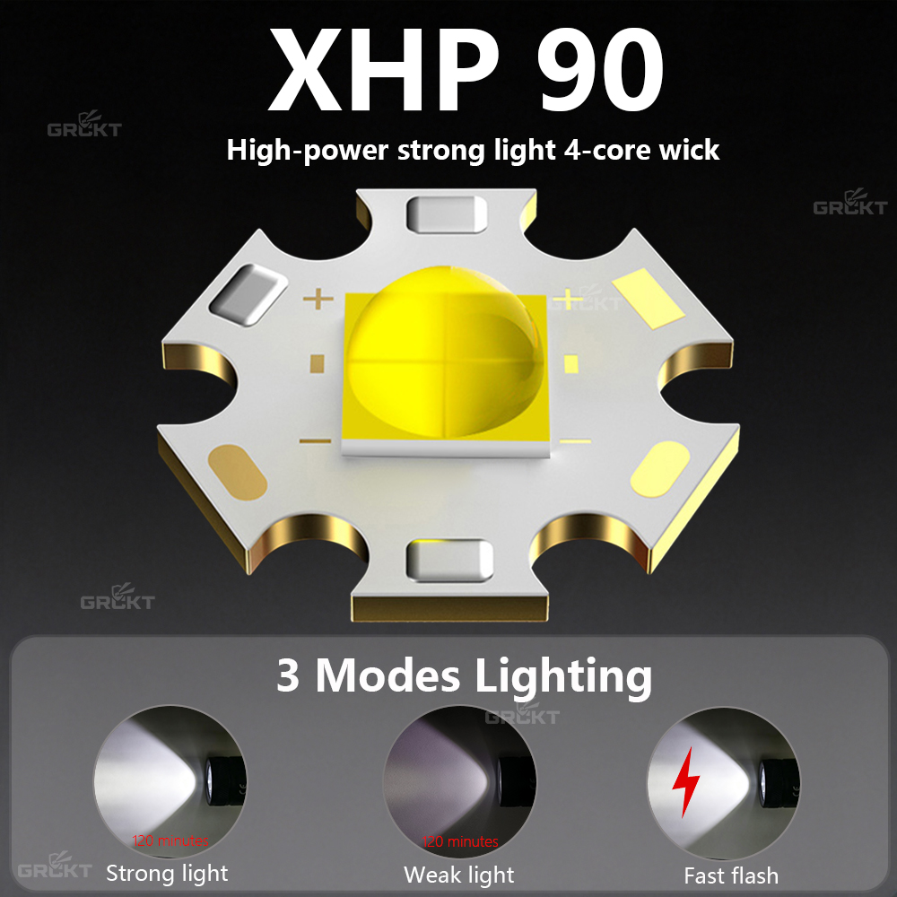 New XHP90 Diving Flashlight Un - Underwater Flashlight 评论和价格