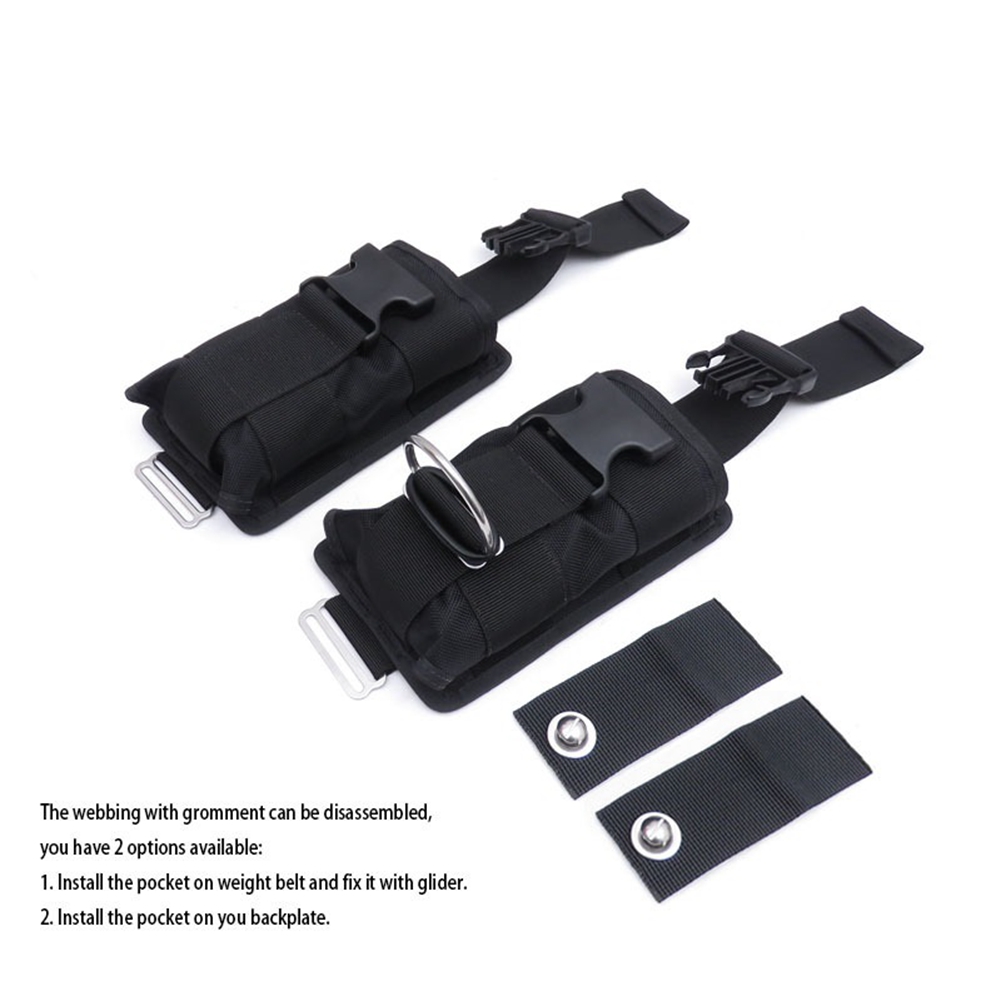 Popular New 2Pcs Spare Black 1 - Dive Weight Belt 评论和价格